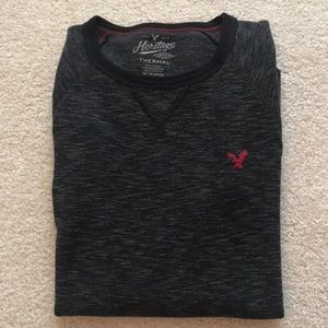 American Eagle Classic Fit LS Thermal Henley Shirt